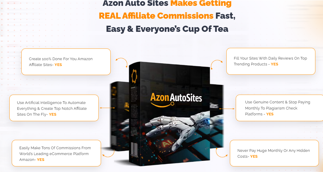 Azon AutoSites Review - AI Automated Amazon Affiliate Review Sites Maker Technology